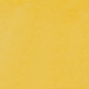 Žlté zamatové lôžko 180 x 200 cm s rámom a čelom