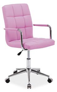 SIGNAL Kancelárska stolička Q-022 ekokoža ružová