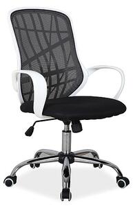 SIGNAL Kancelárska stolička DExTER čierna/biela