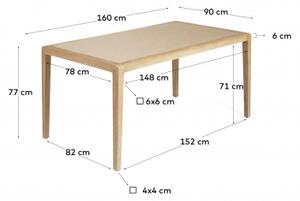 BETTER jedálenský stôl 160 cm