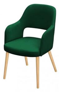Čalúnená jedálenská stolička MOVILE 52 - buk / zelená