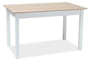 SIGNAL SIG Rozkladací stôl HORACY dub sonoma/biely mat 100(140)x60x75