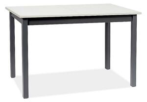SIGNAL SIG Rozkladací stôl HORACY biely mat/čierny 100(140)x60x75