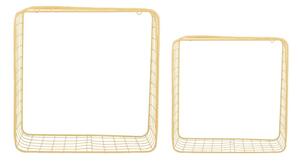 Svetložltá oceľová polica v súprave 2 ks 35 cm Reja – PT LIVING