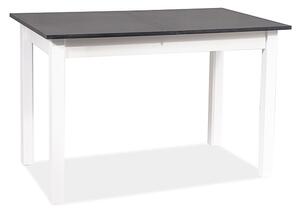 SIG Rozkladací stôl HORACY antracit/biely mat 100(140)x60x75