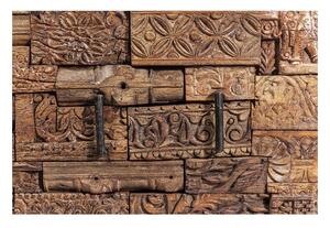 Komoda Shanti Surprise Puzzle Nature 2 Doors 90 × 90 × 40 cm KARE DESIGN