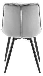 Moderná stolička LUSINE - čierna / svetlo šedá