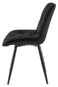 Moderná stolička LUSINE - čierna / čierna