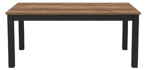 Jedálenský stôl OKAL - 180 cm, appenzelský smrek / čierny