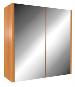 Kúpeľňová zrkadlová skrinka Frea Olše světlá
