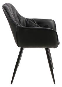 Čalúnená stolička LUSINE - čierna