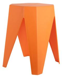 Oranžová plastová stolička Cherish – Leitmotiv