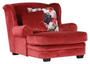 KRESLO UŠIAK, textil, červená Ambia Home - Kreslá