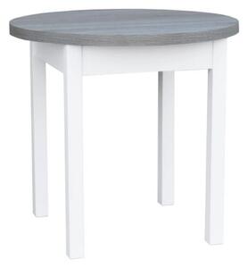 Malý guľatý stôl 80 cm Clefy Alaska bílá
