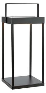 Čierny vonkajší solárny LED lampáš na USB (výška 42 cm) Pure – Markslöjd