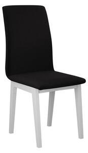 Čalúnená stolička do kuchyne ADKINS 1 - biela / čierna