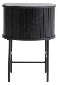 Čierny nočný stolík Nola – Unique Furniture