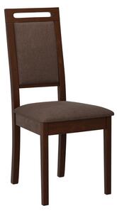 Čalúnená stolička do jedálne ENELI 15 - orech / hnedá 2