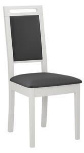 Čalúnená stolička do jedálne ENELI 15 - biela / tmavá šedá