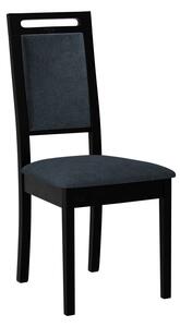 Čalúnená stolička do jedálne ENELI 15 - čierna / námornícka modrá