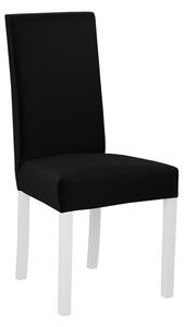 Jedálenská čalúnená stolička ENELI 2 - biela / čierna