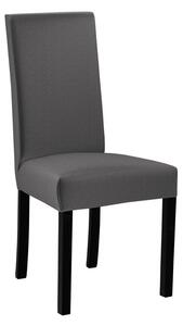 Jedálenská čalúnená stolička ENELI 2 - čierna / tmavá šedá