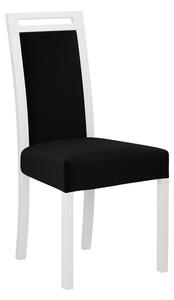 Čalúnená stolička do jedálne ENELI 5 - biela / čierna