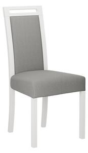 Čalúnená stolička do jedálne ENELI 5 - biela / šedá