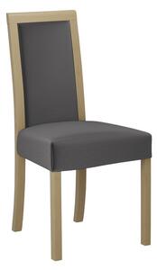 Jedálenská stolička s látkovým poťahom ENELI 3 - dub sonoma / tmavá šedá