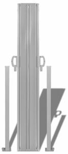 Zaťahovací postranné markíza / zástena 160x600 cm Sivá