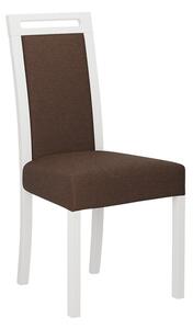 Čalúnená stolička do jedálne ENELI 5 - biela / hnedá 2