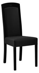 Jedálenská stolička s čalúneným sedákom ENELI 7 - čierna