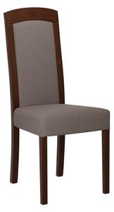 Jedálenská stolička s čalúneným sedákom ENELI 7 - orech / hnedá 1
