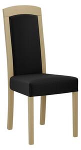 Jedálenská stolička s čalúneným sedákom ENELI 7 - dub sonoma / čierna