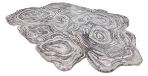 Moderný koberec TINE 75426A Peň stromu, nepravidelný tvar, krémovo sivý