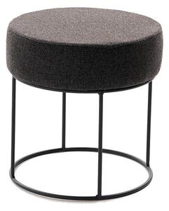 Taburet RELO, priemer 40 cm, tmavohnedý