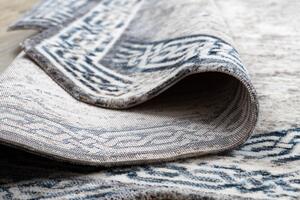 Moderný koberec TINE 75425B Rám vintage, tmavo/sivo -modrý