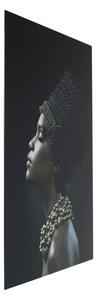 KARE DESIGN Obraz na skle Royal Headdress Profile 150 × 100 cm 100 × 150 cm