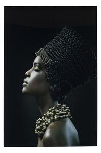 KARE DESIGN Obraz na skle Royal Headdress Profile 150 × 100 cm 150 × 100 × 4 cm