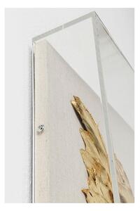 KARE DESIGN Nástenná dekorácia Wings Gold White 120 × 120 cm 120 × 120 × 8 cm