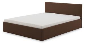 Čalúnená posteľ LEON s penovým matracom rozmer 160x200 cm Hnedá