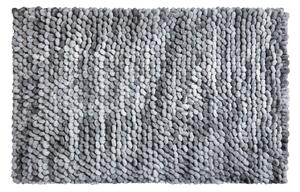 LineaDue PUNTO - Kúpeľňový koberček strieborná sivá Rozmer: 60x100 cm