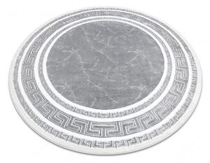 Okrúhly koberec GLOSS 2813 27 rám, Grécky sivý