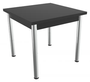 Jedálenský stôl štvorec 80 x 80 cm Mosi Černá struktura