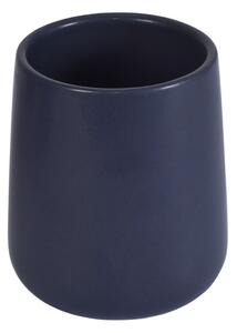 Erga Nero, pohár na zubné kefky na postavenie, modrá matná, ERG-08357