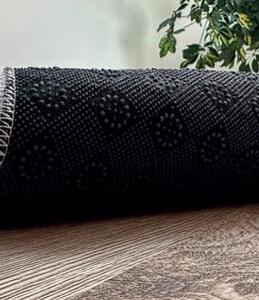 HU Sivý koberec Plush Deluxe Sivý mramor Rozmer: 50x80 cm