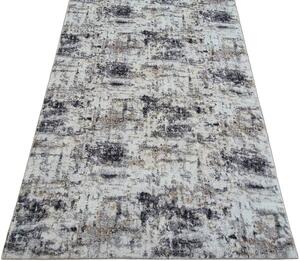HU Sivo-biely-béžový koberec Plush Deluxe Pretierany Rozmer: 50x80 cm