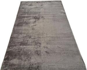 HU Sivý koberec Plush Deluxe Siva Rozmer: 50x80 cm