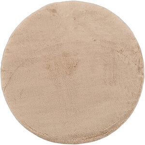 HU Okrúhly Béžový koberec Plush Deluxe Rozmer: 60x60 cm