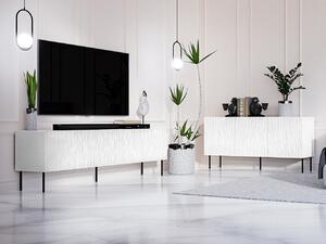 Zostava nábytku do obývacej izby Lameller, Farby: biela / biela + čierna Mirjan24 5903211215476